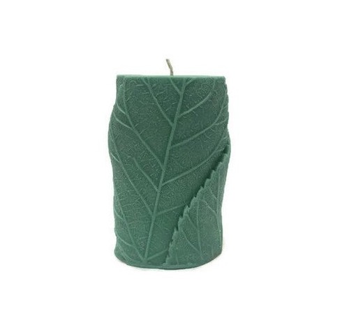 Pillar candles leaf - pillar, leaf/plant