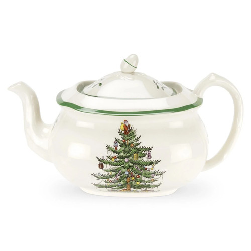 Spode christmas tree teapot - christmas,