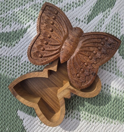Vintage 1960s hand carved - hand,