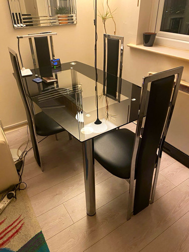 Italian glass dining - glass,