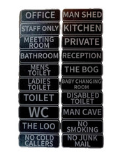 THIN & SPARKLEY SIGNS WITH ADHESIVE BACK A GREAT SIGN FOR ALL DOORS ANY PLACE