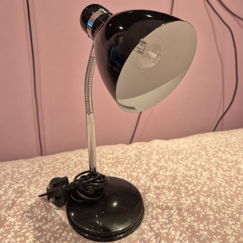 Argos black flexible desk lamp - black,