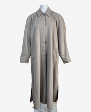 Vintage Dannimac Classic Trench Coat Light Beige UK 14 Overcoat 90s Academia