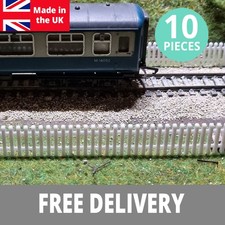 00 Gauge White Picket Fence x10 Railway Model fencing scenery oo gauge 1:76