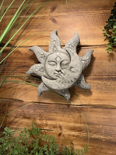 Stone garden sun - stone, face