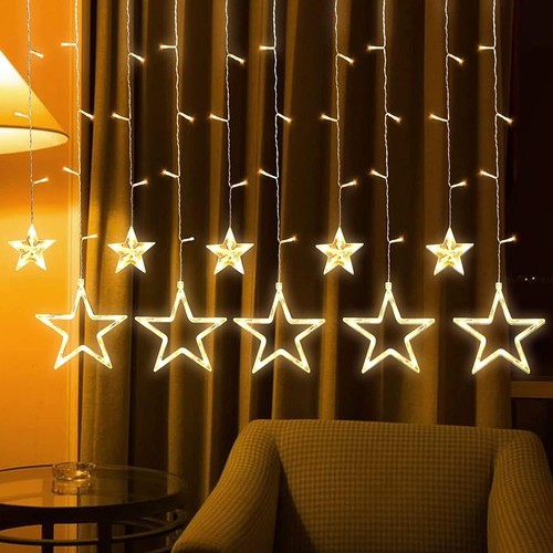 Star curtain string lights - 3m,