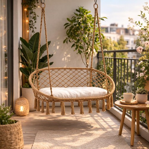 Sleep brown macrame - u, hanging