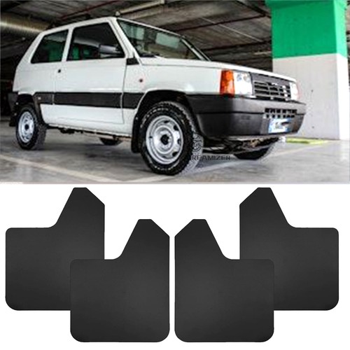 Front rear black mud flaps - black,
