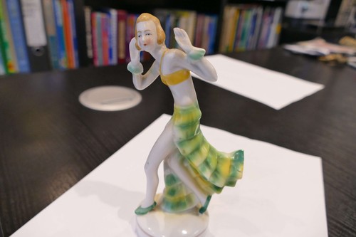 Art deco porcelain dancing - deco,