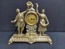 Antique "Frolic" Brass Mantle