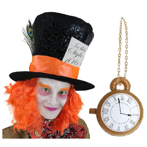 Mad hatter hat - with, wig