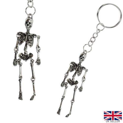 Dead skeleton keyring goth - skeleton,