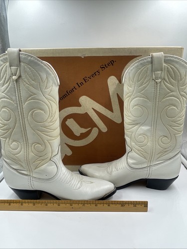 Vintage acme white leather - vintage,