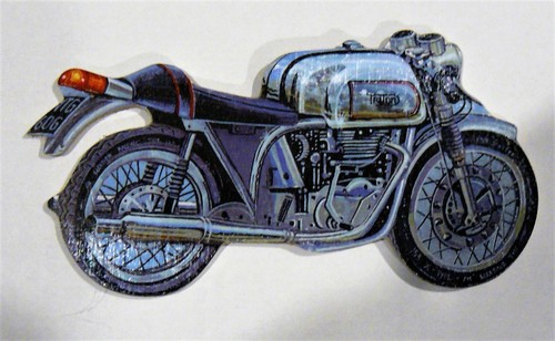Motorbike triton fridge magnet - motorbike,