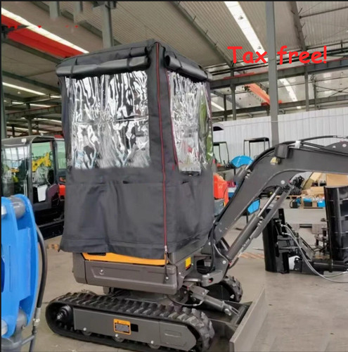Mini excavator black - black, canvas