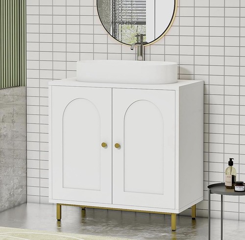 White under sink basin - under, cabinet