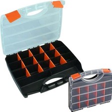 15 Compartment Box Storage Tool Organiser Case Screw Nail Nut Bolt Craft CT5372