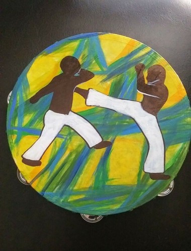 Capoeira pandeiro painting - capoeira,