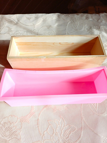 Pink silicone rectangular - pink,