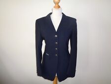 Pikeur Diana ladies wool mix competition show jacket navy blue 80 fit UK 8 Long