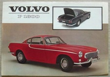 VOLVO P1800 Car Sales Specification Leaflet June 1962 #RK643 6.62. 30.000