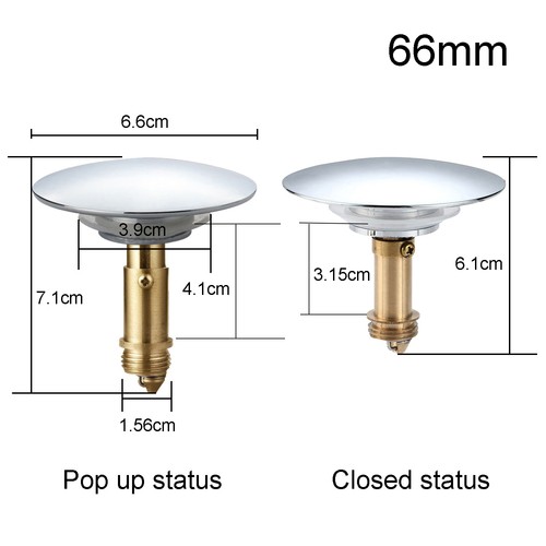 Chrome click clack basin - chrome,