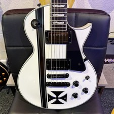 🔥MINT🔥 ESP LTD James Hetfield Iron Cross Signature~ Metallica~ Snow White~2018