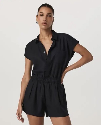 Vuori trestles twill romper - twill, in