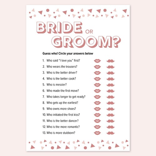 Bride groom hen party - bride,
