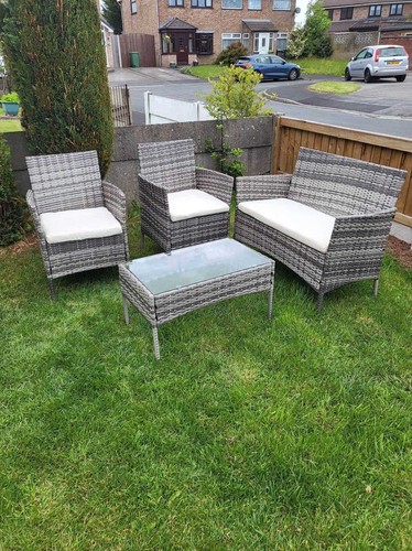Garden rattan furniture set - garden,