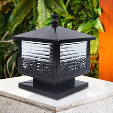 Vintage Black Pillar Light