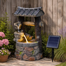 Solar Water Fountain Cascading