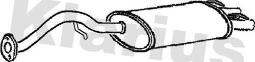 Klarius rr340v muffler exhaust - muffler,
