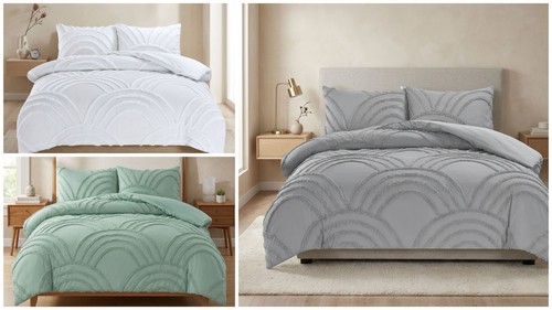 Embossed zara frill duvet - embossed,