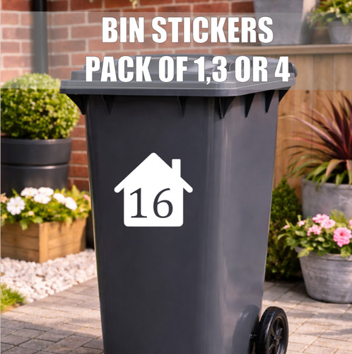 Personalised bin number - bin,