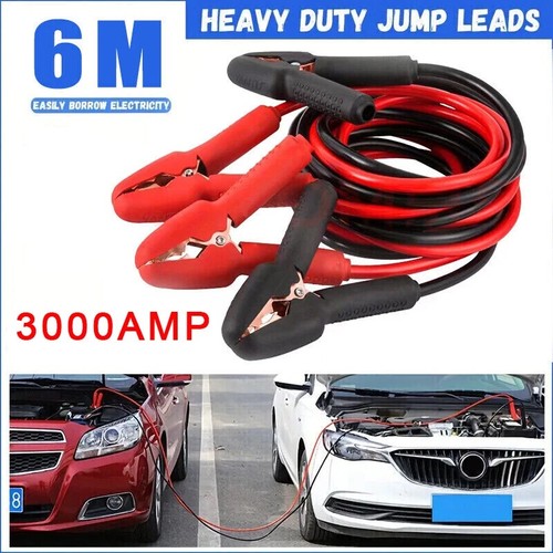 Heavy duty jump leads - heavy, 6m