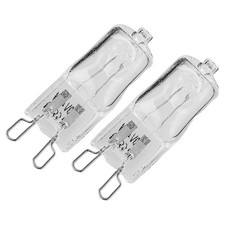 2Pcs G9 Base 40W 230V 500°C Oven Halogen Capsule Light Bulbs