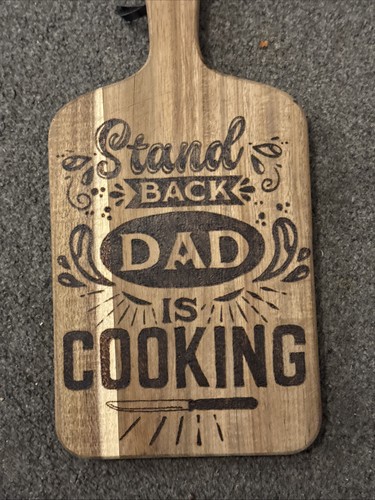 Hand burnt pyrography chopping - hand,