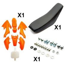 Orange CRF50 Pit Bike Complete Plastics Seat Bolt Set 110 120 125cc Fairings