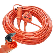Flymo Compatible 20m Mains Lead – Lawn Mower & Trimmer Power Cable – UK Plug