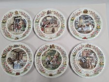 Wedgewood Foxwood Tales Collector Plate Set by Brian Paterson x6