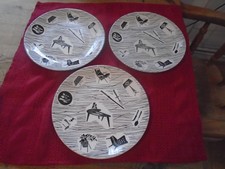 RETRO HOMEMAKER 9 "   SIDE PLATES X 3
