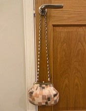 Fenn Wright Manson Silk Evening Bag On Chain Champagne Taupe Cream Beige Wedding