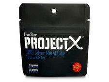 Project X Silver Clay .999 Jewellery Making Fine Silver Clay for Torch or Kiln