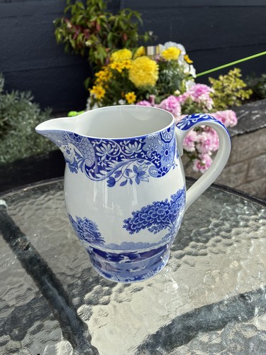 Spode blue italian jug - spode,