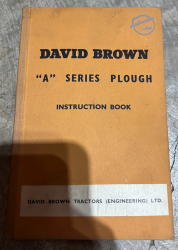 David brown series plow - brown,