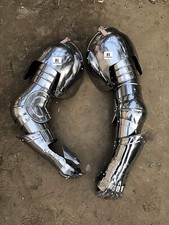 Medieval Knight Armour Full Arm Protection With Roundels 18 Gauge Reenactment