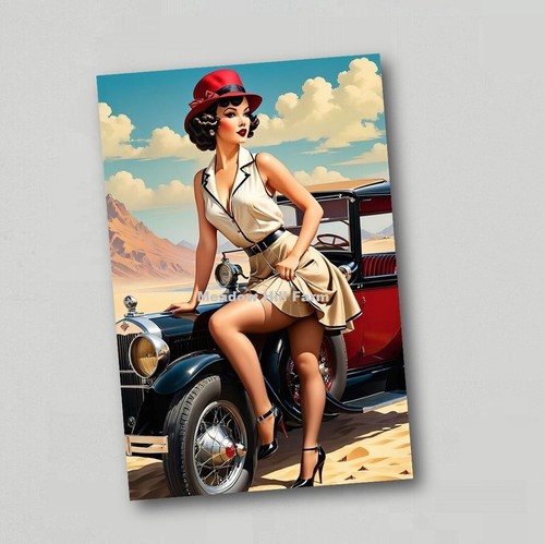 Fridge magnet pin girl - fridge, up