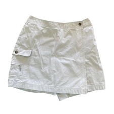 Eddie Bauer Skorts Women's Beige Tennis Shorts with Flap 2 Waist 28 Inches