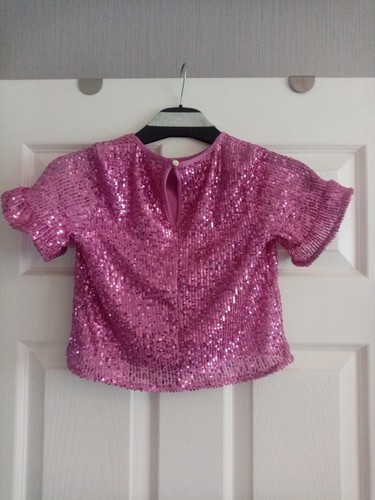 Pink lined sparkly - pink,, top